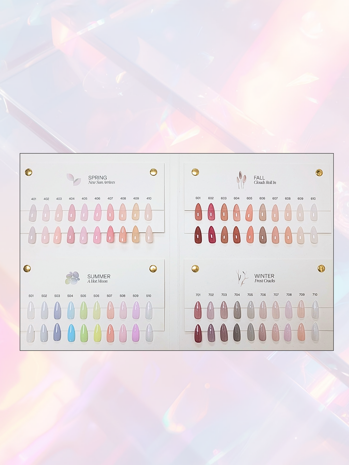 COLOR CHART (SWATCH BOOK) | LIGHT &amp;amp; SHADOW COLLECTION - AFTER NAILS