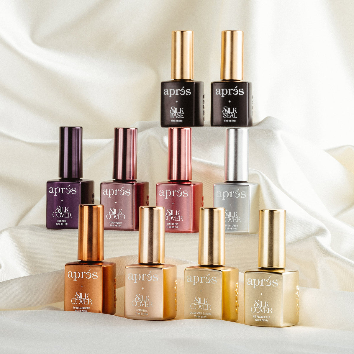 ENSEMBLE COMPLET COULEURS + SEAL ET BASE | SILK COVER - VERNIS GEL - APRÉS NAIL