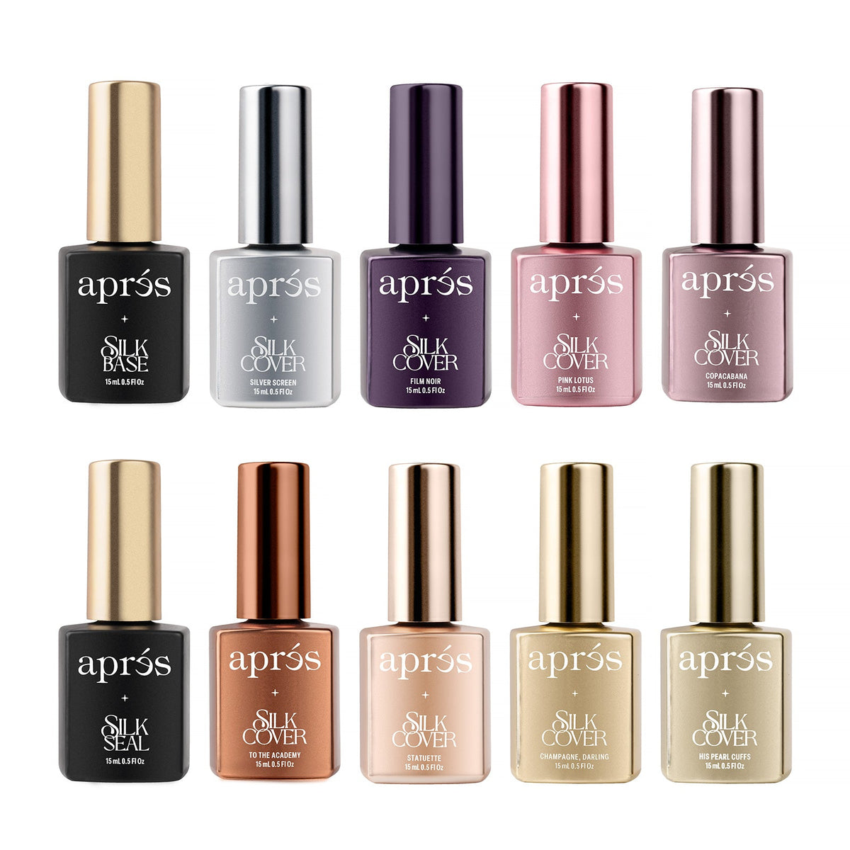 ENSEMBLE COMPLET COULEURS + SEAL ET BASE | SILK COVER - VERNIS GEL - APRÉS NAIL