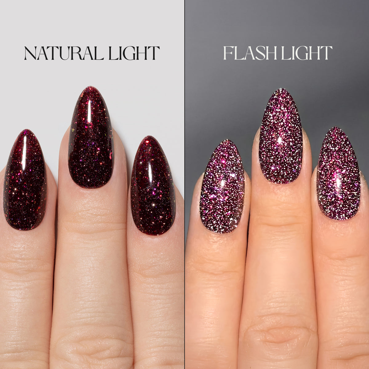 NIGHT BLOOM | FLASH GLITTER - VERNIS GEL - APRÉS NAIL