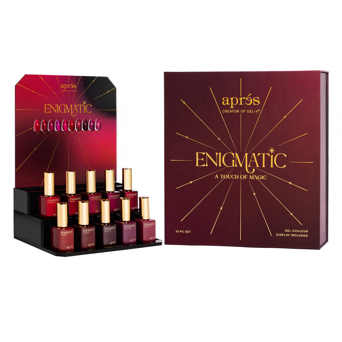 ENSEMBLE FLASH GLITTER ENIGMATIC | 5 TONS DE ROUGE - VERNIS GEL - APRÉS NAIL