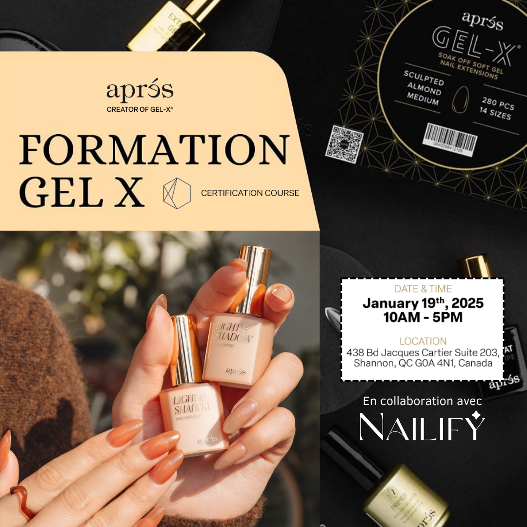 FORMATION OFFICIELLE GEL-X | APRÉS NAIL - 19 JANVIER 2025