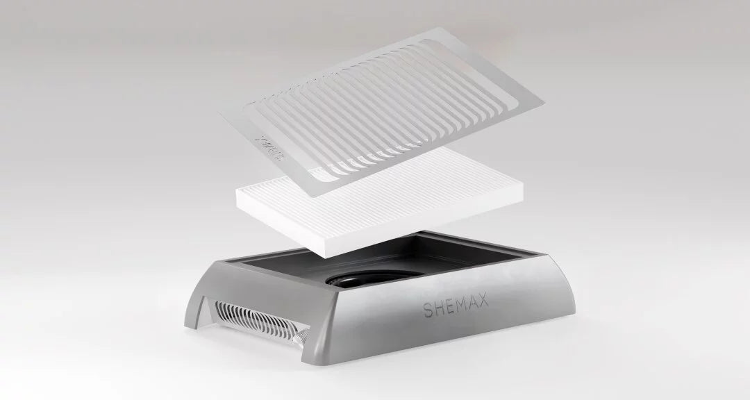 SHEMAX STYLE X-PRO NL | GREY - PROFESSIONAL DUST COLLECTOR FOR MANICURE
