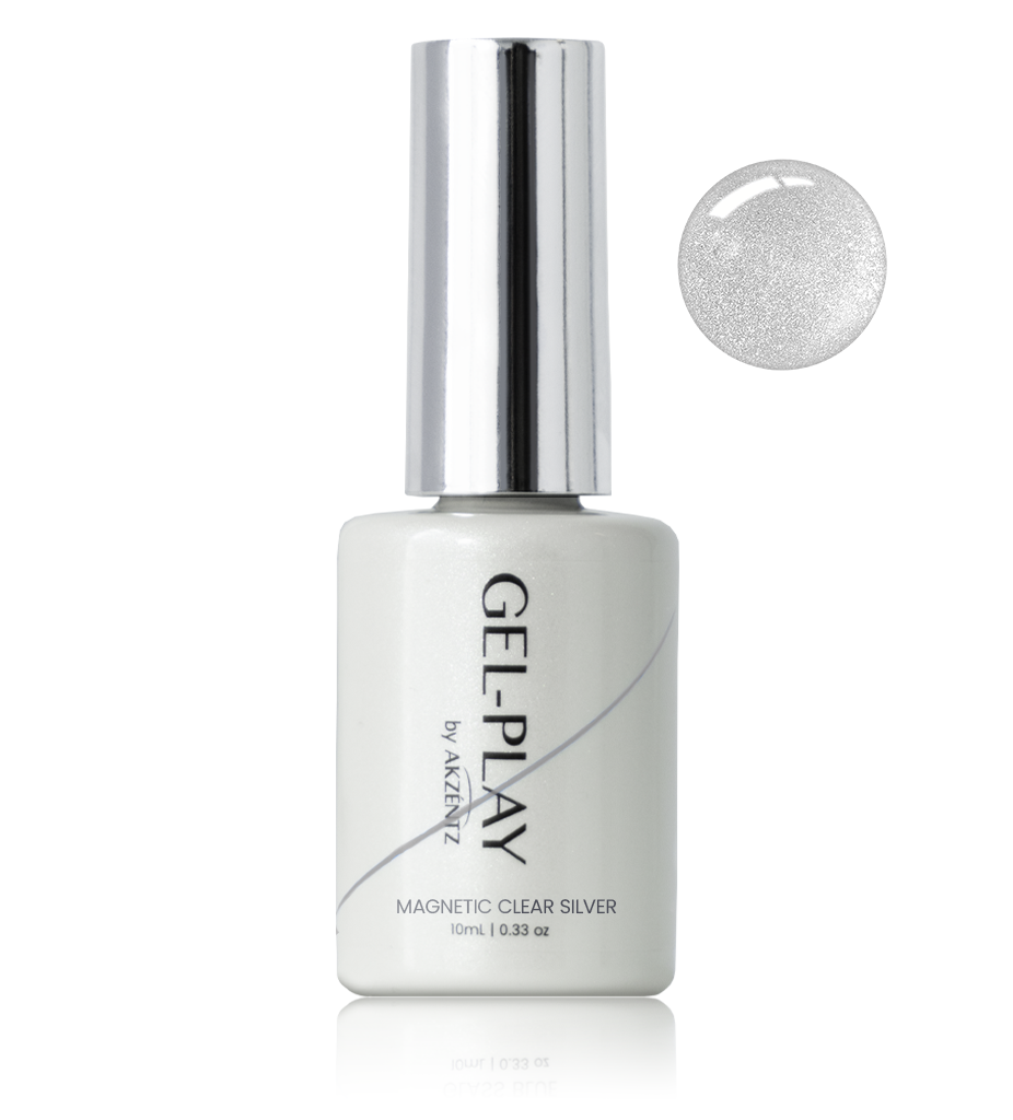 MAGNETIC CLEAR SILVER | GEL PLAY IN BOTTLE - AKZENTZ