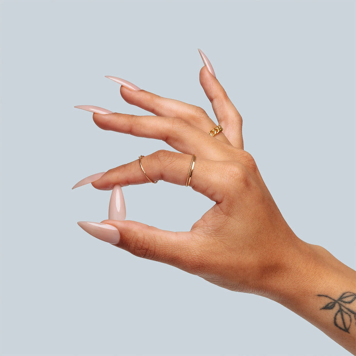 GEL-X NEUTRALS NATURAL LILA COFFIN MEDIUM BOX OF TIPS 150 PCS