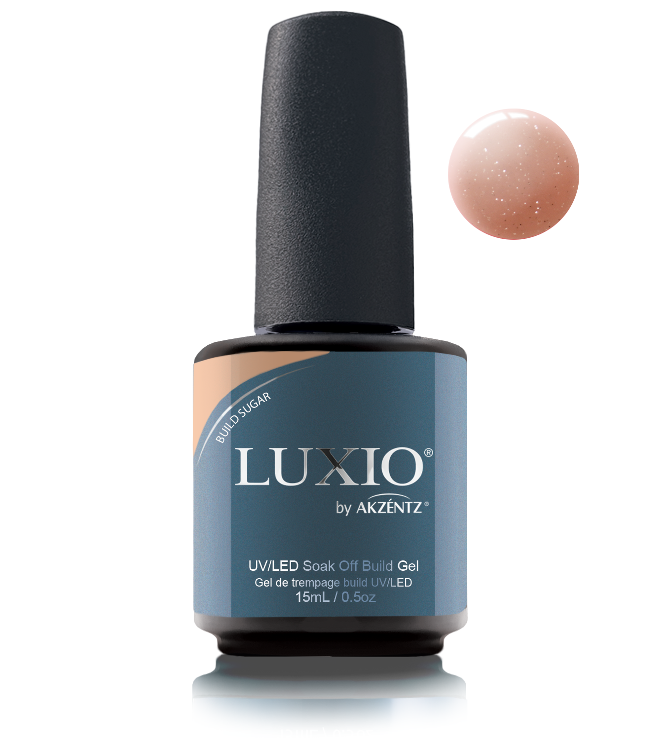 LUXIO BUILD SPARKLES - SUGAR | GEL DE CONSTRUCTION EN BOUTEILLE - AKZENTZ