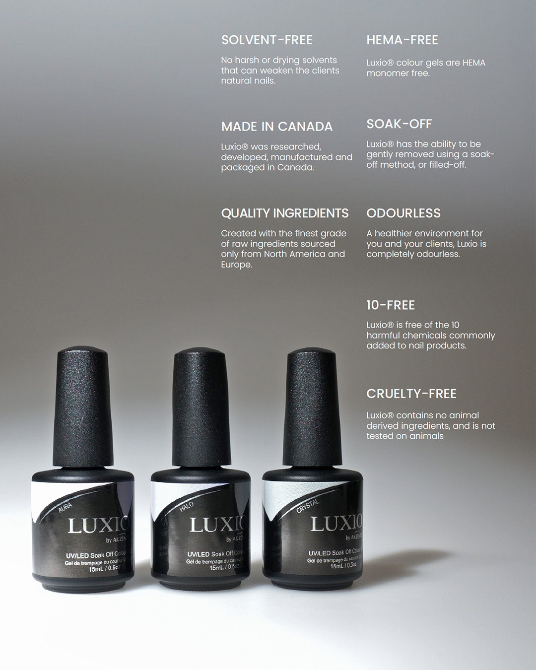 COLLECTION LUXIO LOVE X LIGHT - 3 x 15 ml - AKZENTZ