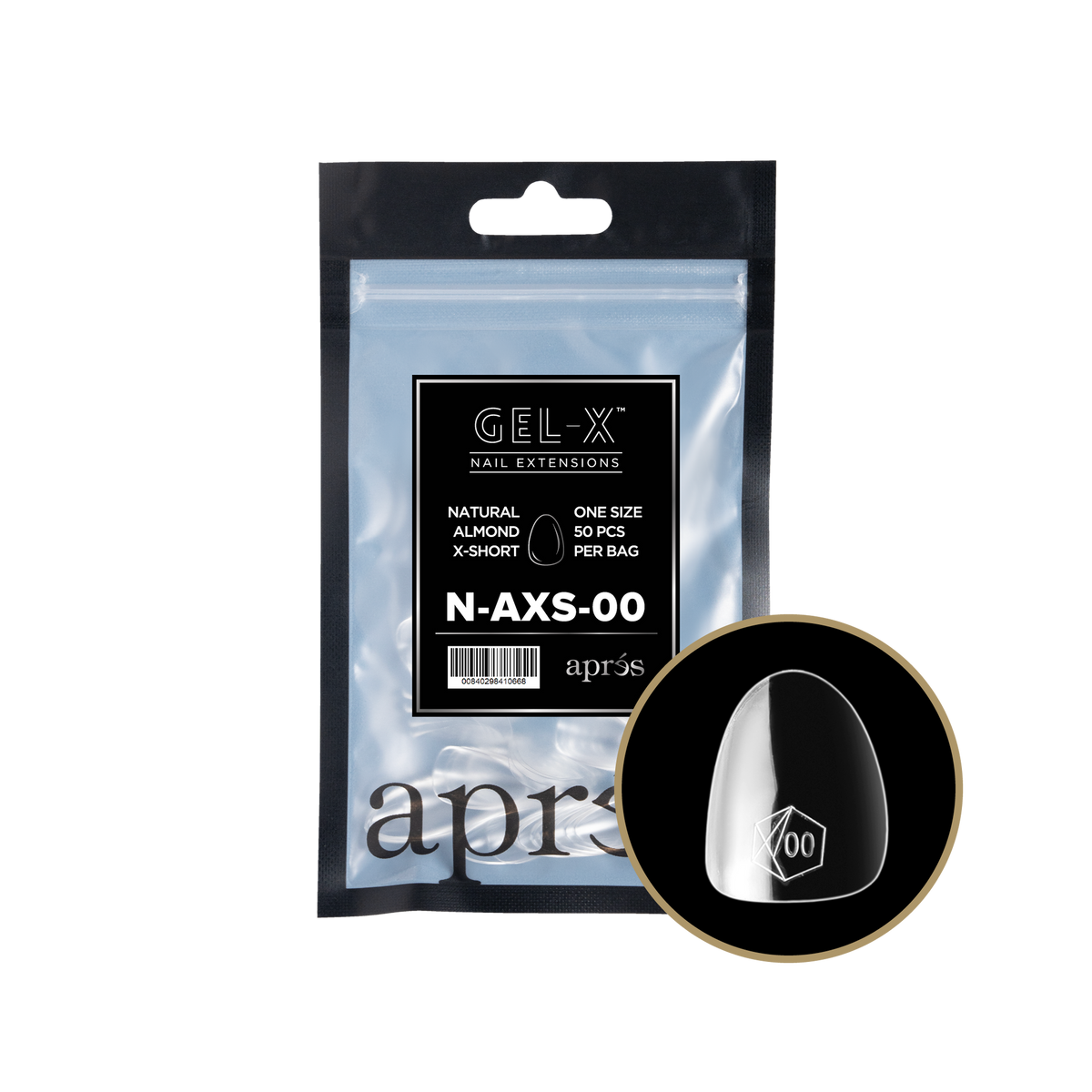 GEL-X NATURAL ALMOND X-SHORT 2.0 REFILL BAG