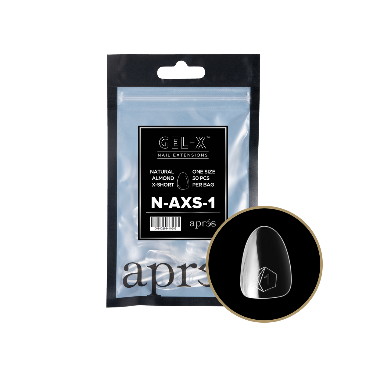 GEL-X NATURAL ALMOND X-SHORT 2.0 REFILL BAG