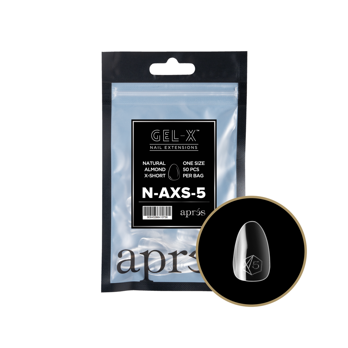 GEL-X NATURAL ALMOND X-SHORT 2.0 REFILL BAG