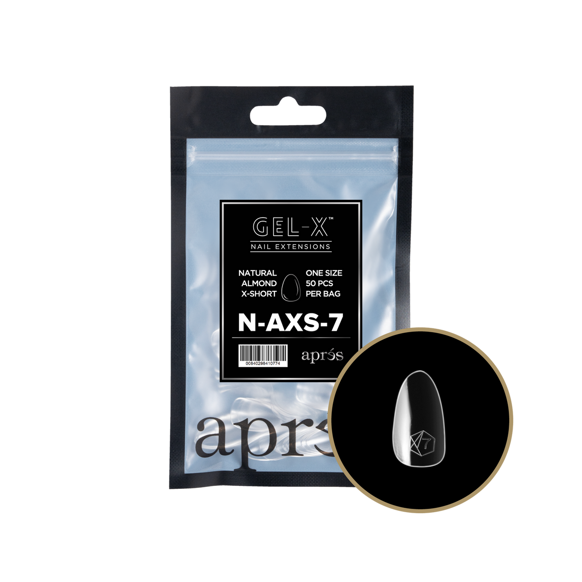 GEL-X NATURAL ALMOND X-SHORT 2.0 REFILL BAG