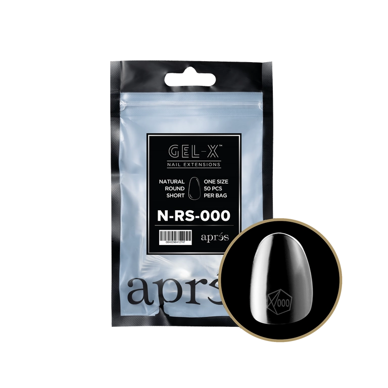GEL-X NATURAL ROUND SHORT 2.0 REFILL BAG