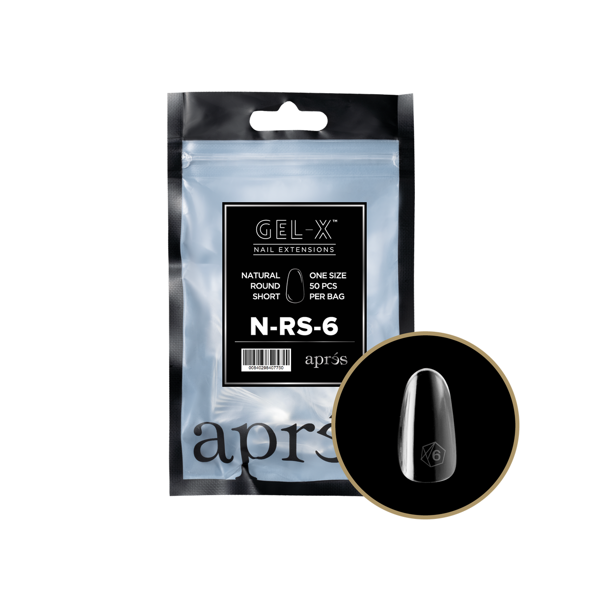 GEL-X NATURAL ROUND SHORT 2.0 REFILL BAG