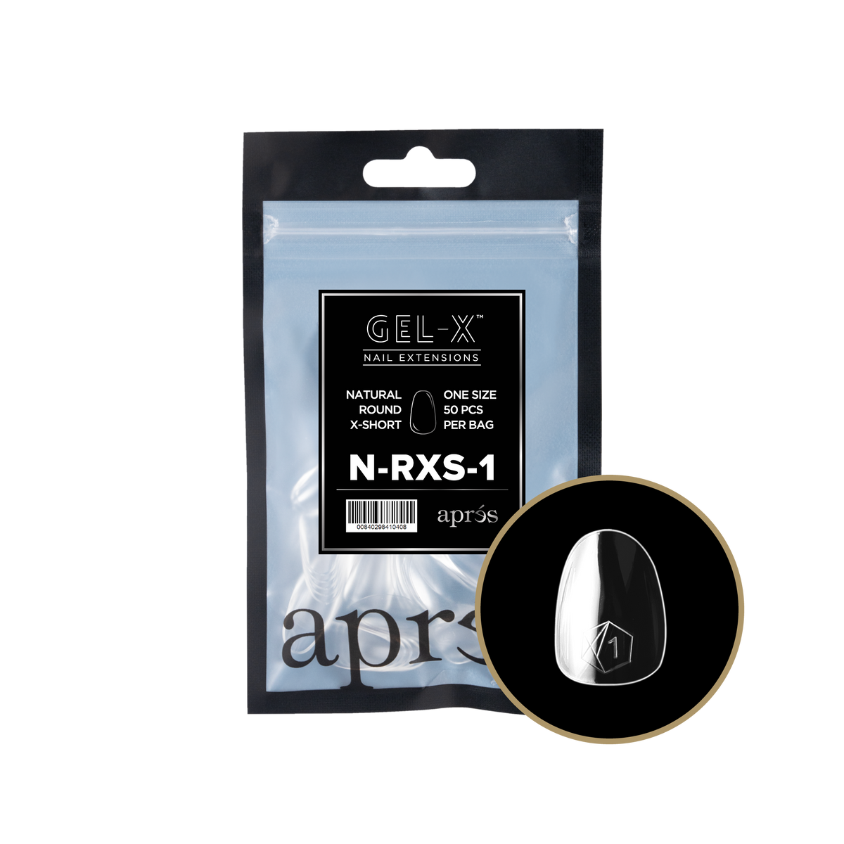 GEL-X NATURAL ROUND X-SHORT 2.0 REFILL BAG