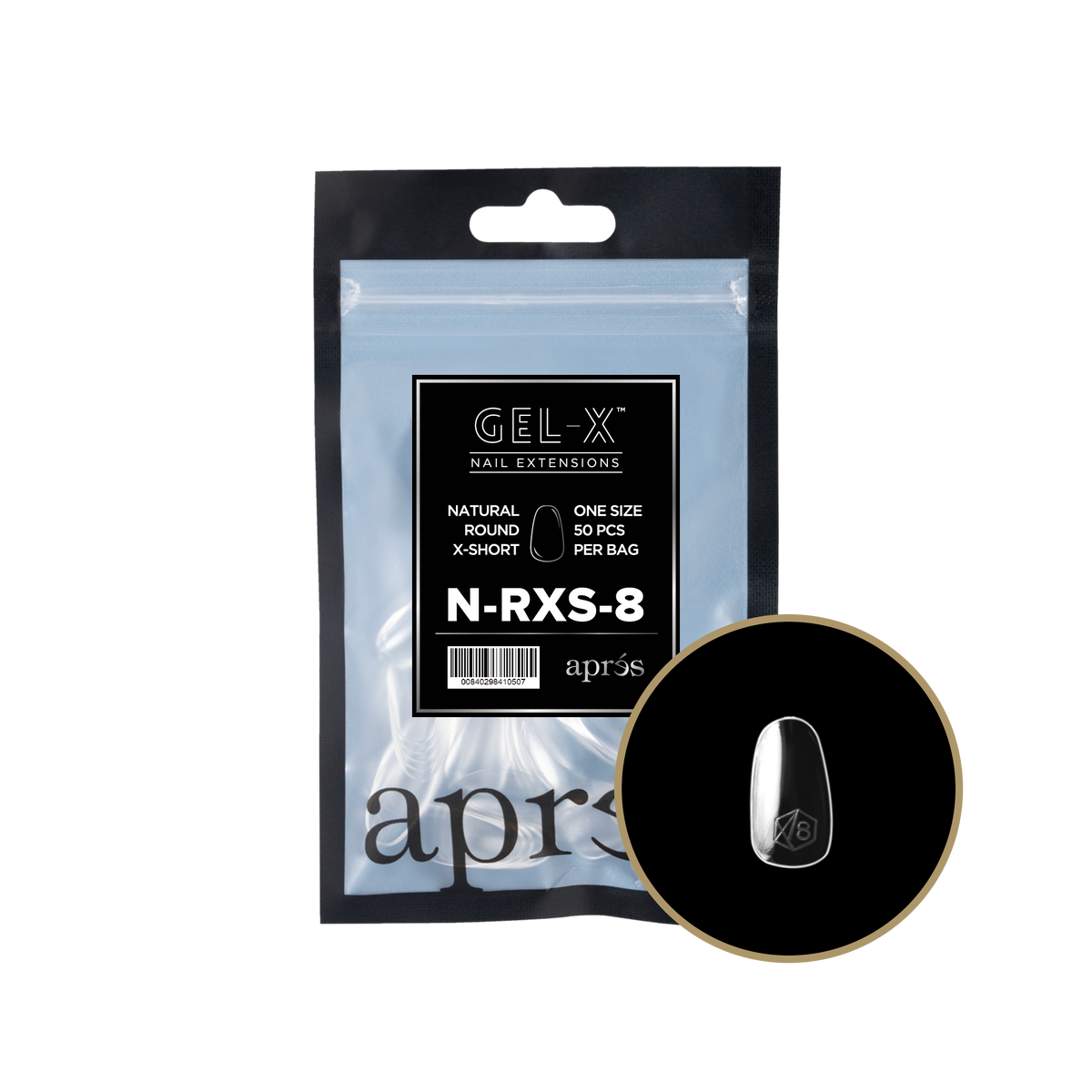 GEL-X NATURAL ROUND X-SHORT 2.0 REFILL BAG