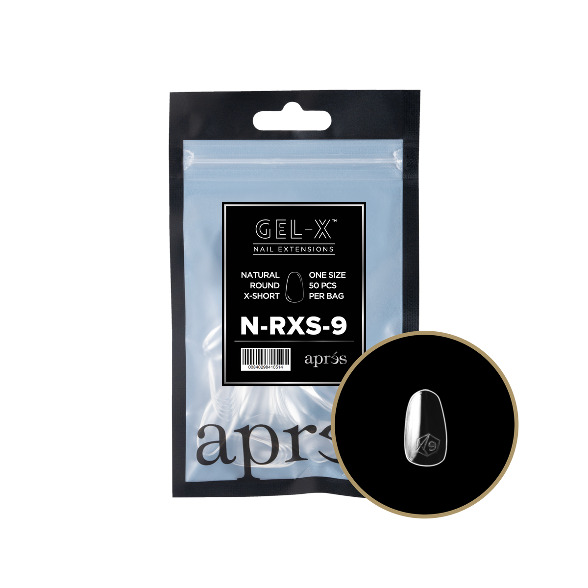 GEL-X NATURAL ROUND X-SHORT 2.0 REFILL BAG