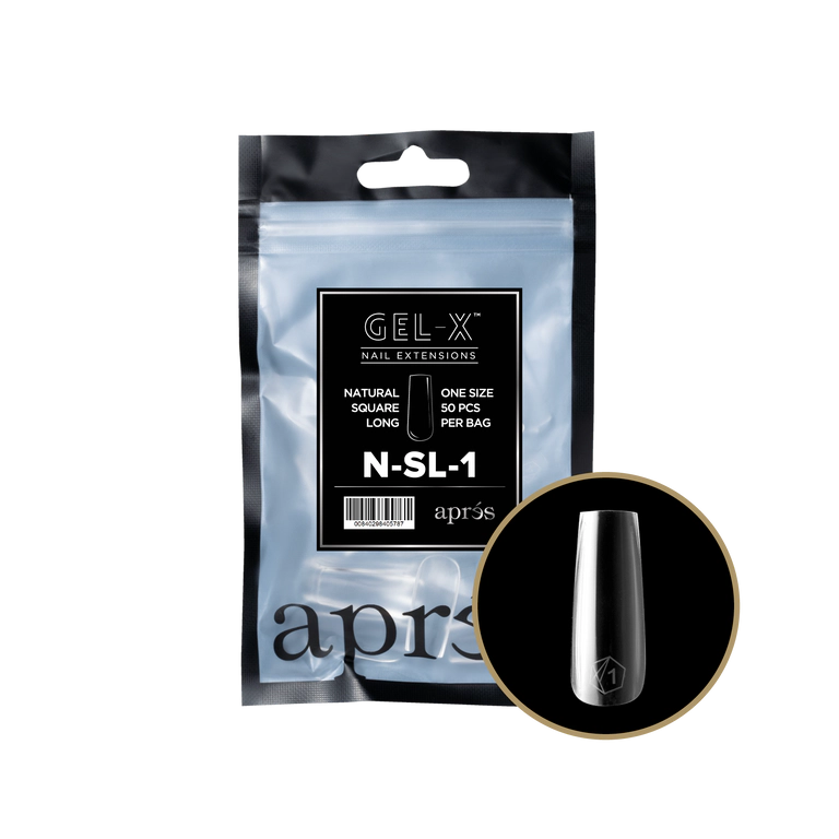 GEL-X NATURAL SQUARE LONG 2.0 REFILL BAG