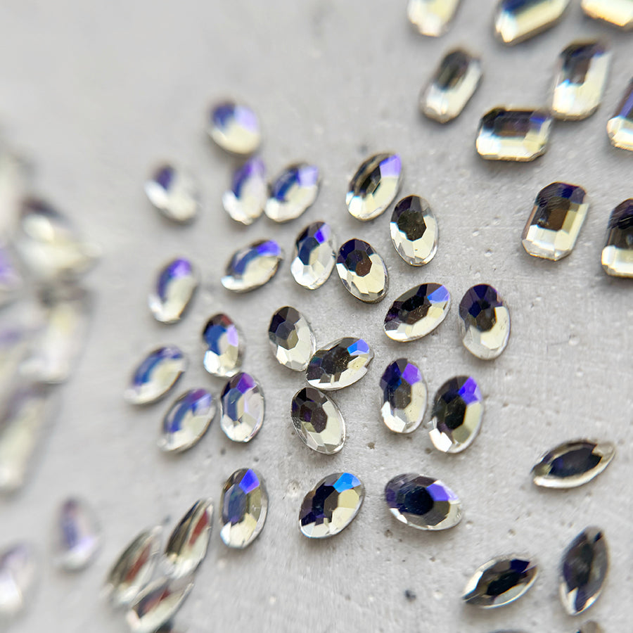 ENSEMBLE COMPLET | DIAMANTS FORMES | CLAIRE REFLET BLEUTÉ - MEM