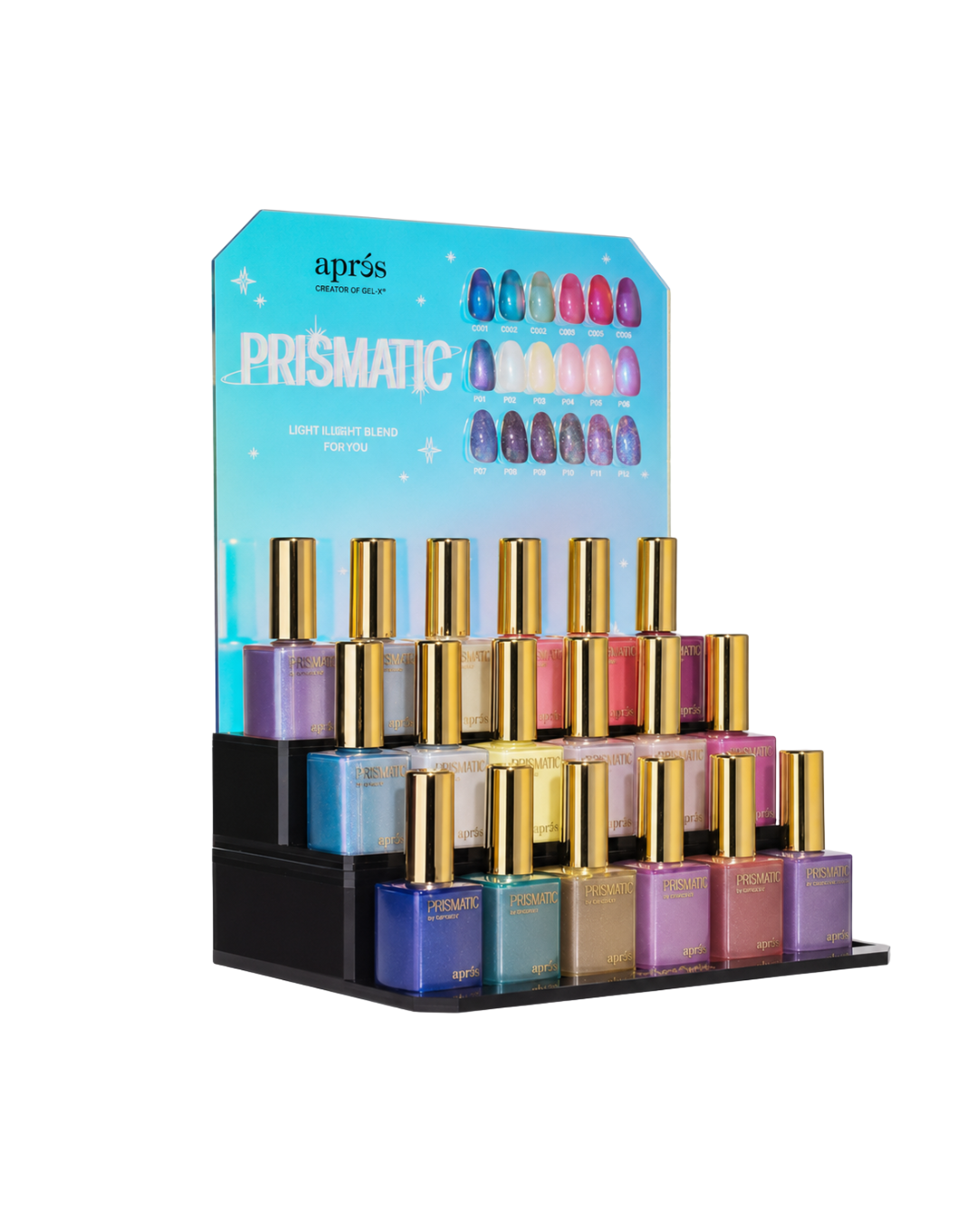 ENSEMBLE COMPLET PRISMATIC | 18 COULEURS - VERNIS GEL - APRÉS NAIL