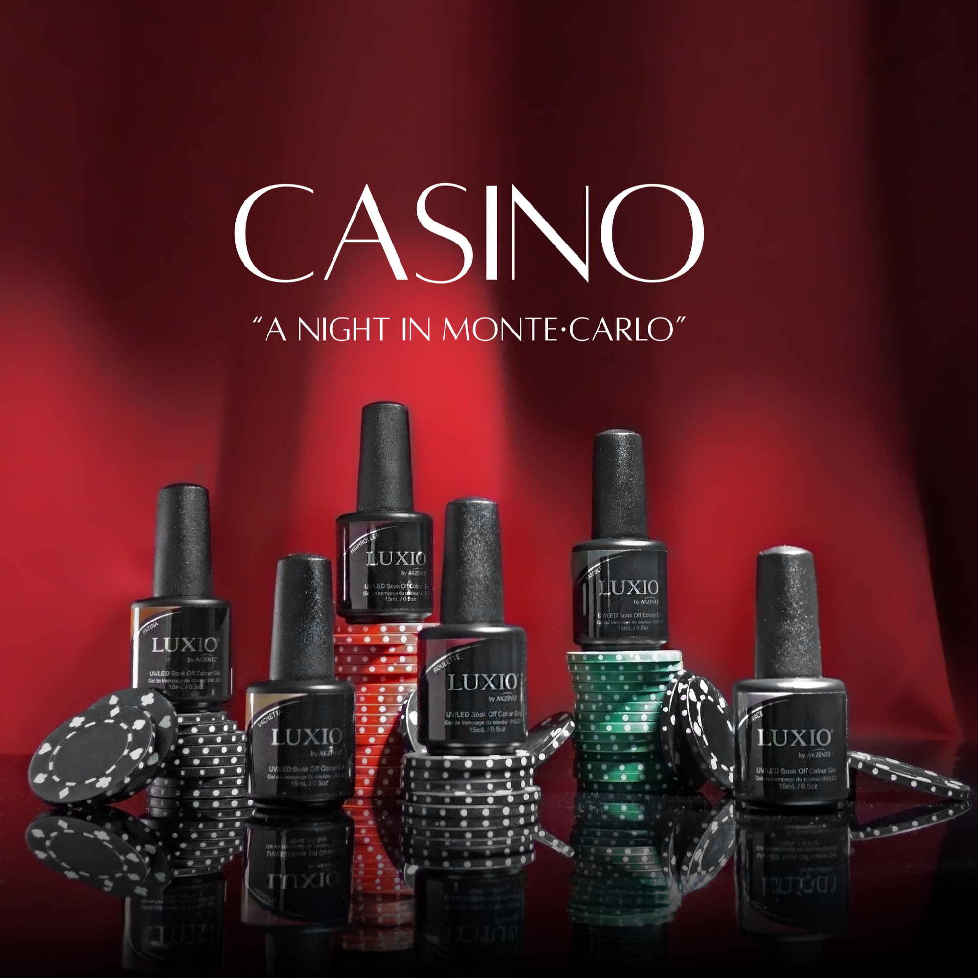 LUXIO | CASINO COMPLETE COLLECTION 15 ML - AKZENTZ **Pre-order, Launch September 1st