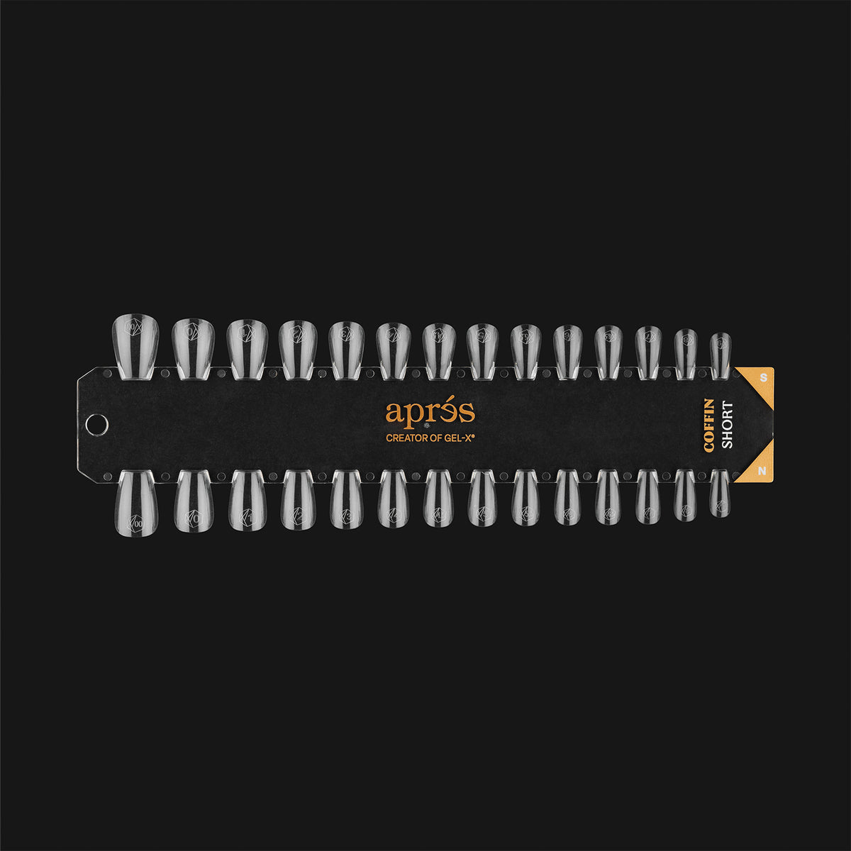 COFFIN SHORT - NATURAL/SCULPTED | GEL-X TIP SWATCH - APRÉS NAIL