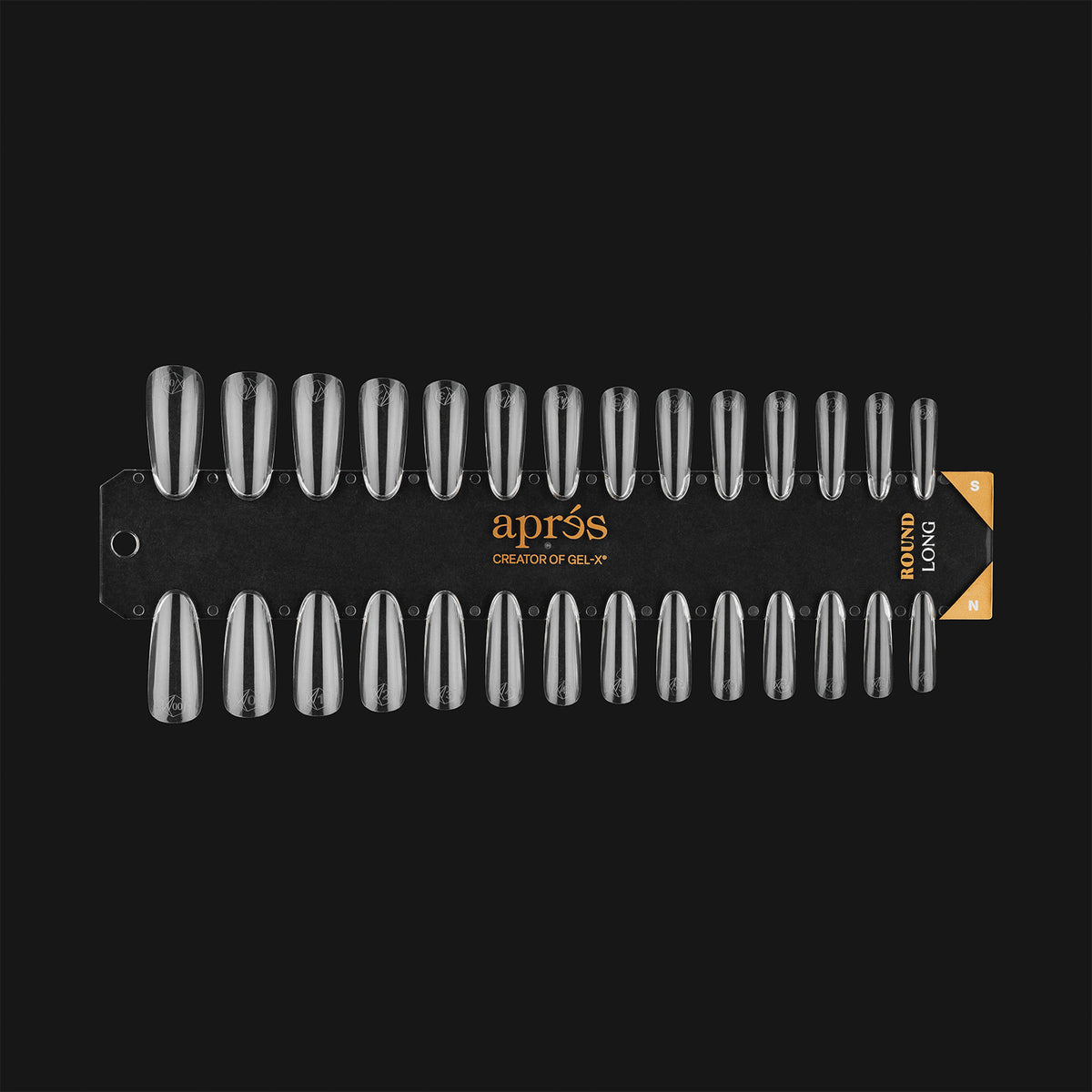 ROUND LONG - NATURAL/SCULPTED | GEL-X TIP SWATCH - APRÉS NAIL