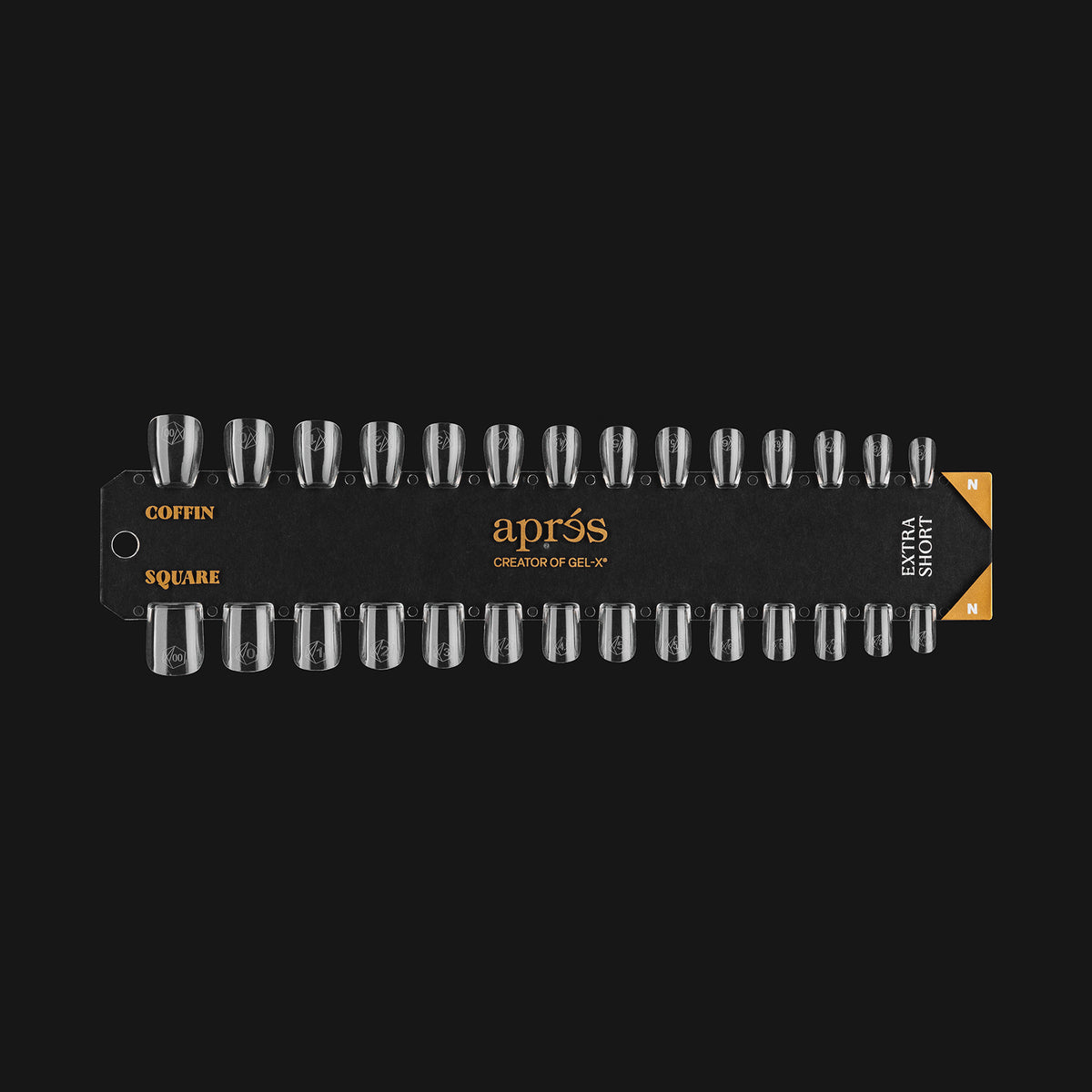 COFFIN &amp;amp; SQUARE X-SHORT - NATURAL | GEL-X TIP SWATCH - AFTER NAIL