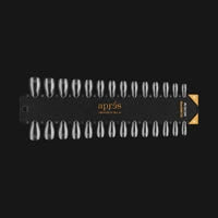 ALMOND MEDIUM - NATURAL/SCULPTED | GEL-X TIP SWATCH - AFTER NAIL 