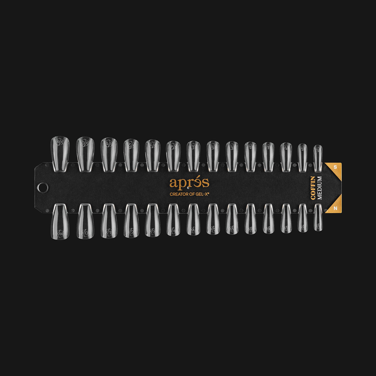 MEDIUM COFFIN - NATURAL/SCULPTED | GEL-X TIP SWATCH - AFTER NAIL