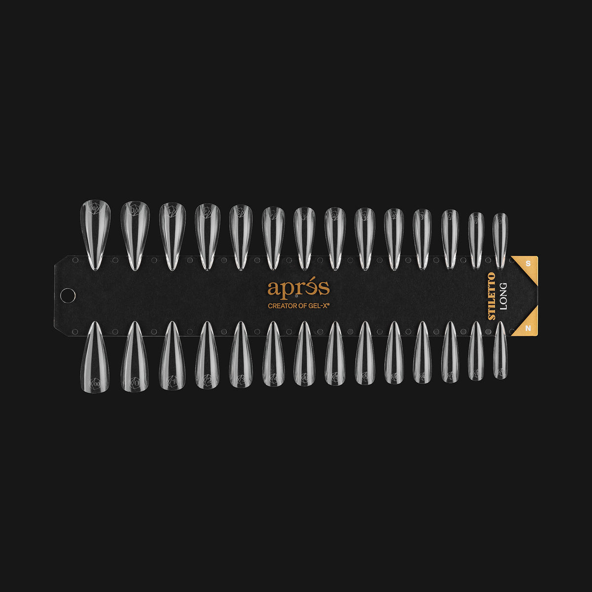 STILETTO LONG - NATURAL/SCULPTED | GEL-X TIP SWATCH - APRÉS NAIL