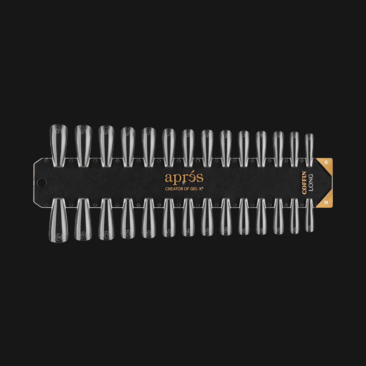 COFFIN LONG - NATURAL/SCULPTED | GEL-X TIP SWATCH - APRÉS NAIL