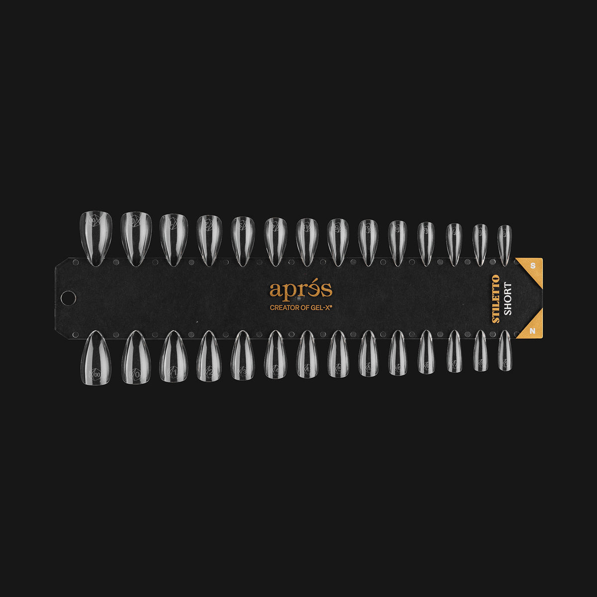 STILETTO SHORT - NATURAL/SCULPTED | GEL-X TIP SWATCH - APRÉS NAIL