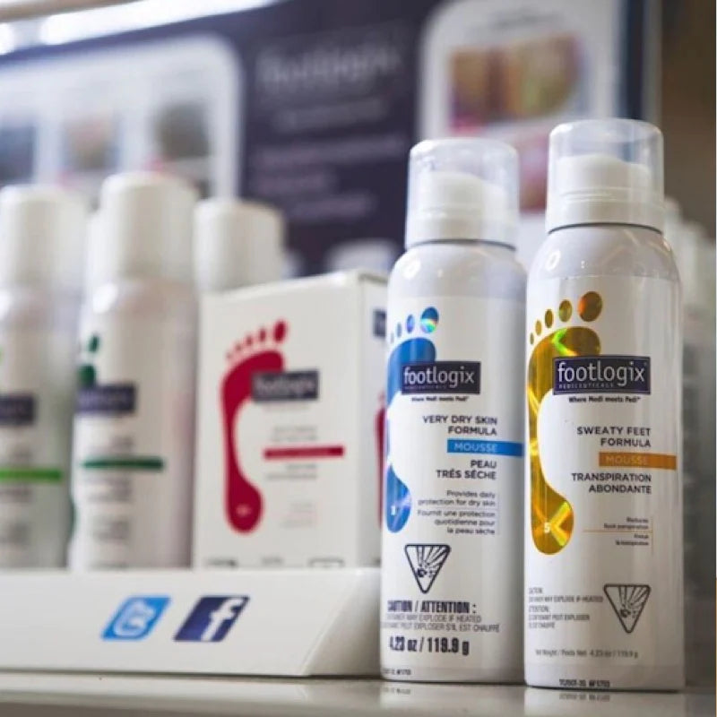 PRÉSENTOIR AVEC PRODUITS DE REVENTE 5 UNITÉS - FOOTLOGIX