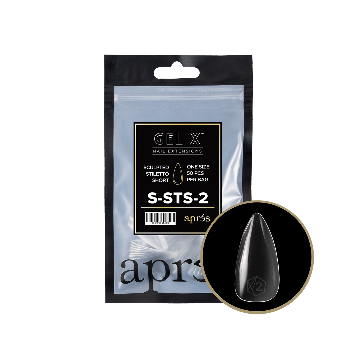 GEL-X SCULPTED STILETTO SHORT 2.0 REFILL BAG