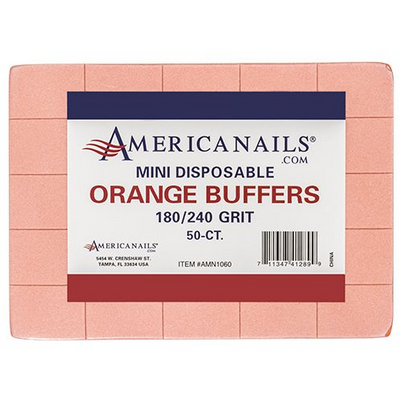 MINI SANDBLASTING BLOCK | ORANGE 180/240 - AMERICANANAILS