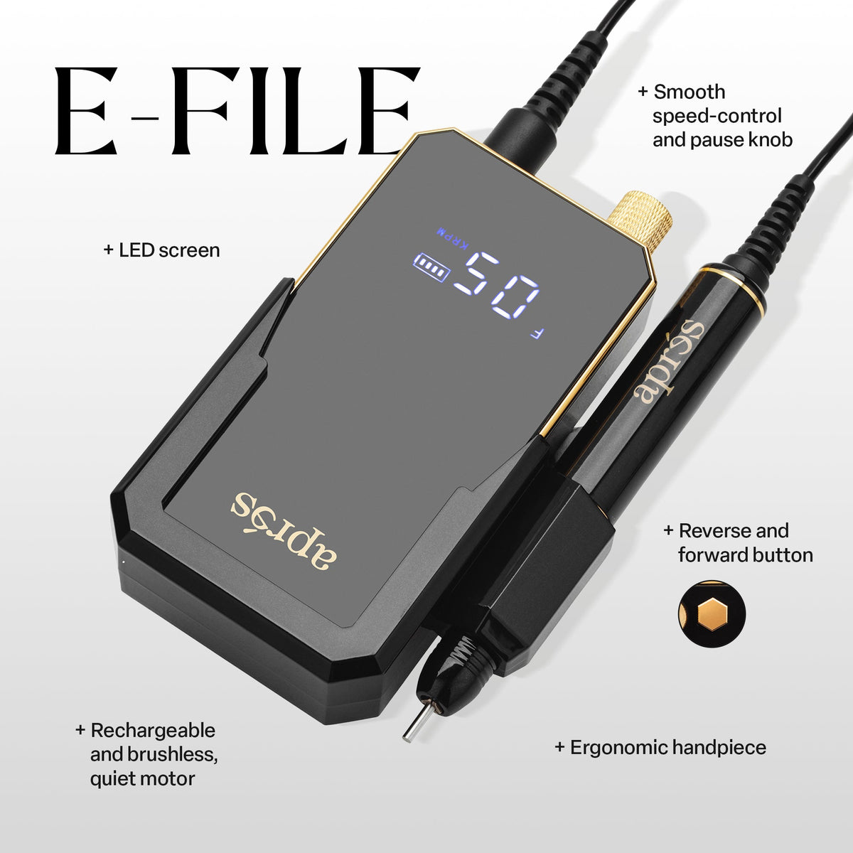 LE DUO ESSENTIEL | NOIR | ENSEMBLE D'OUTILS APRÉS - APRÉS NAIL