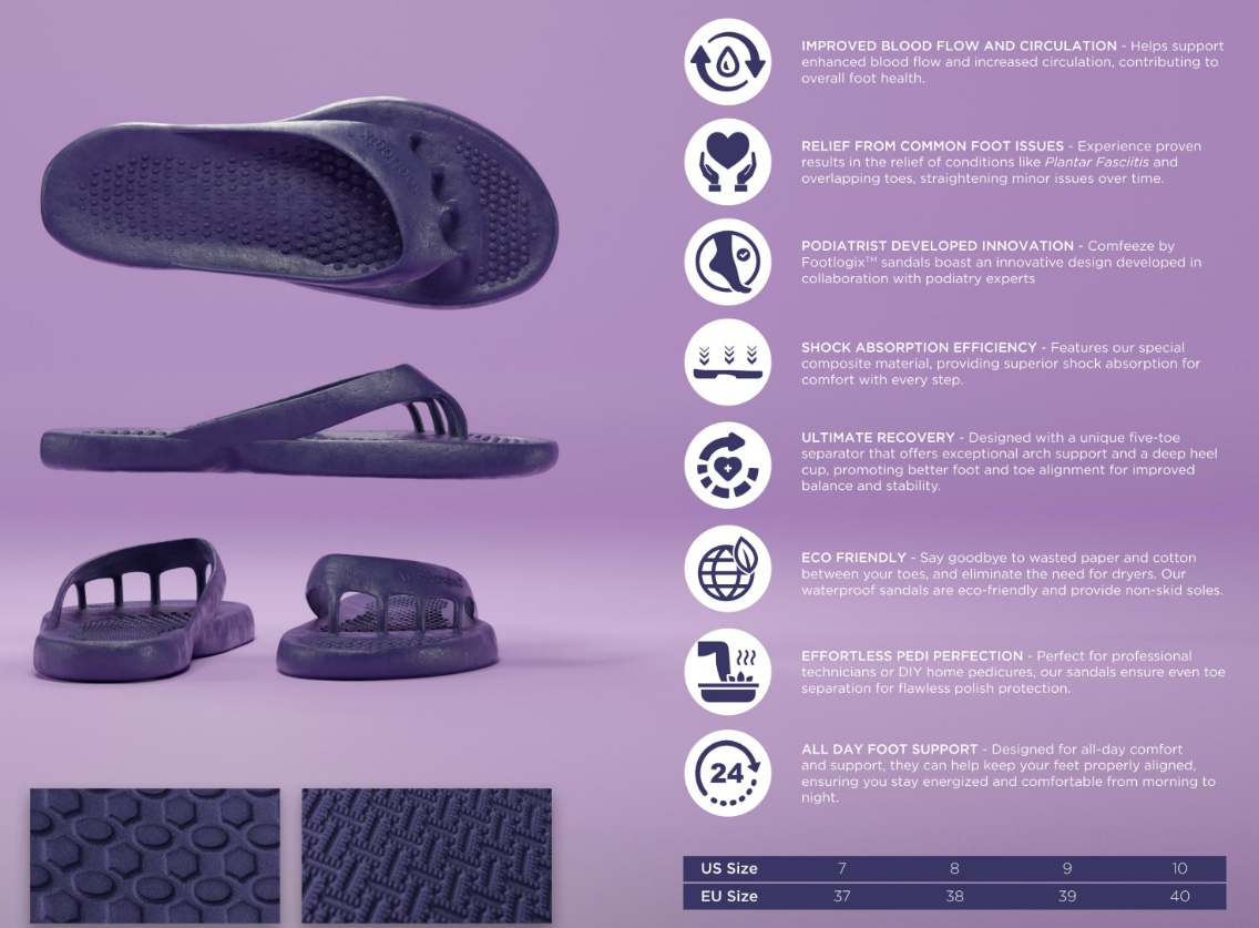 COMFEEZE PAR POINTE | SANDALES - FOOTLOGIX