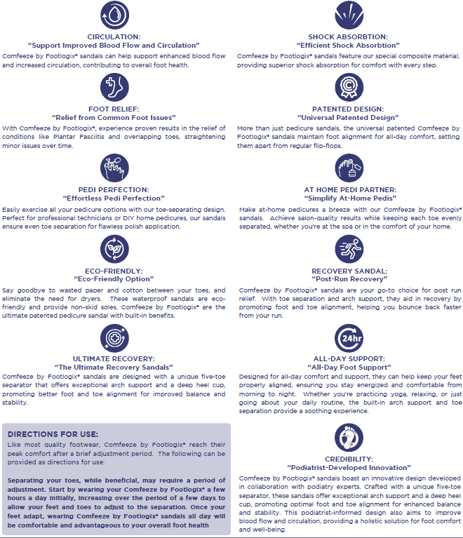 COMFEEZE PAR POINTE | SANDALES - FOOTLOGIX