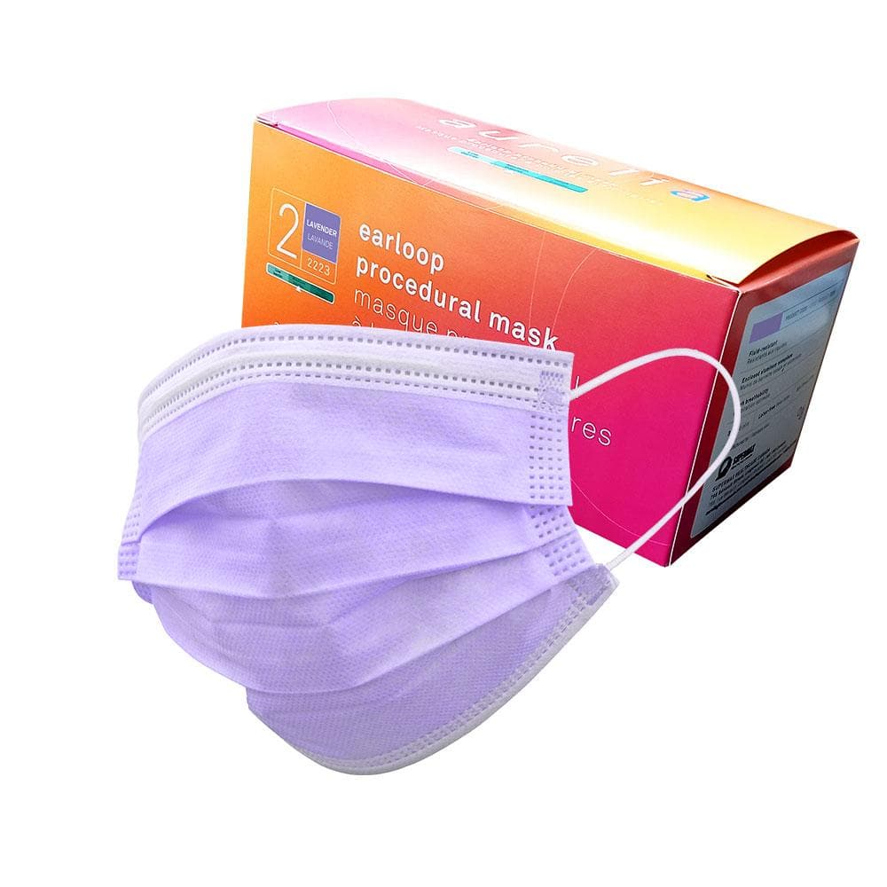 LAVENDER SURGICAL DISPOSABLE MASKS - AURELIA