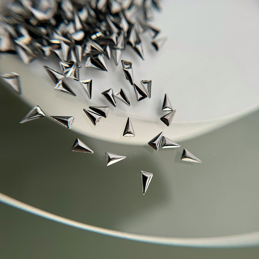 BIJOUX | ARGENT FONCÉ | TRIANGLE ALLONGÉ MOYEN - MEM