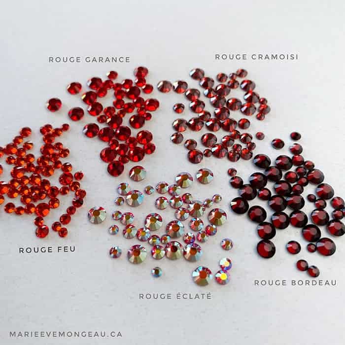 DIAMANTS ROUGE PASSION | 5 COULEURS - MEM