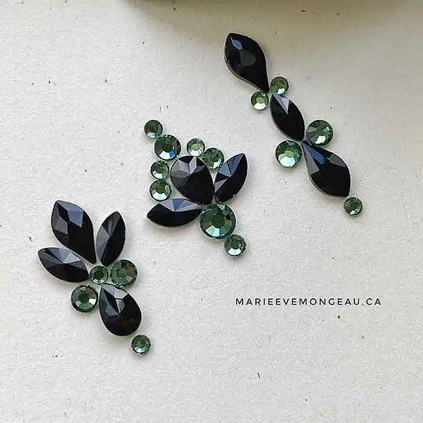 DIAMANTS FORMES | SATIN NOIR - MEM