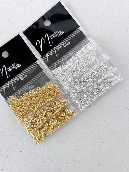 JEWELRY | ROUND EMBOSSED FROSTED GOLD - MEM 