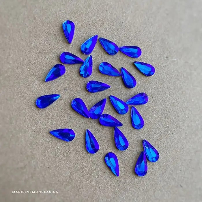 DIAMANTS FORMES | BLEU ÉLECTRIQUE - MEM