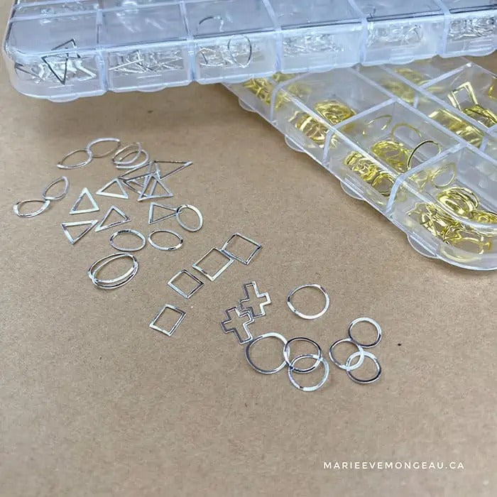 JEWELRY | PINK GOLD RECTANGLE VACUUM STONE - MARIE-ÈVE MONGEAU 