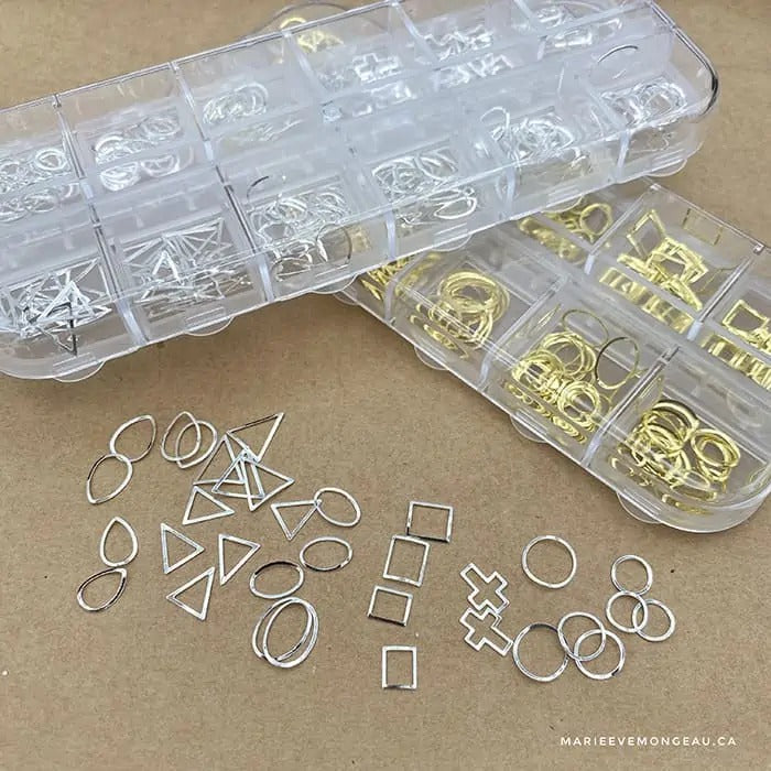 JEWELRY | PINK GOLD RECTANGLE VACUUM STONE - MARIE-ÈVE MONGEAU 