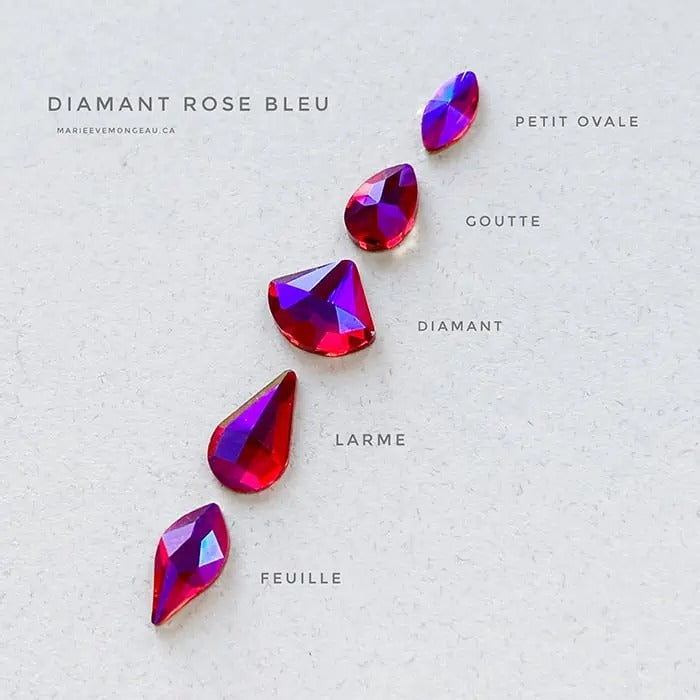DIAMANTS FORMES | ROSE BLEU - MEM