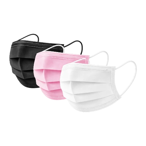 DISPOSABLE MASK LEVEL 1 | BLACK or PINK or WHITE - MEDICOM