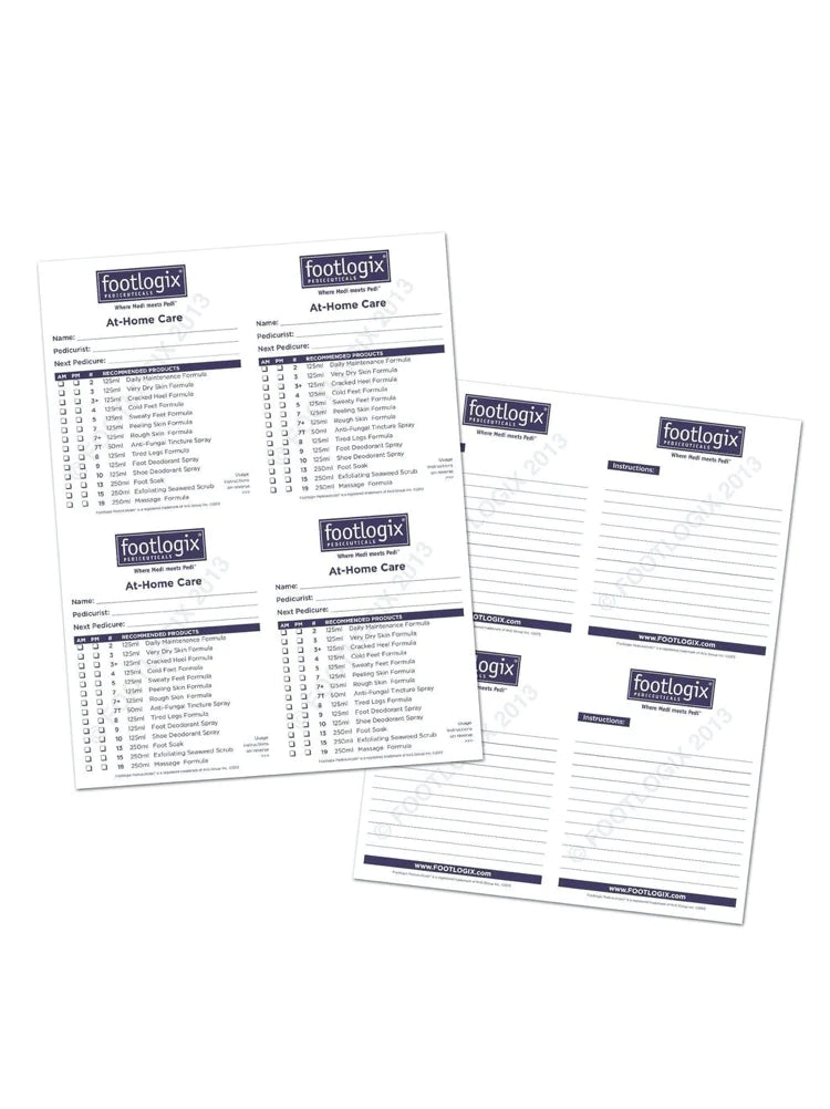 HOME CARE PRESCRIPTION PAD - FOOTLOGIX