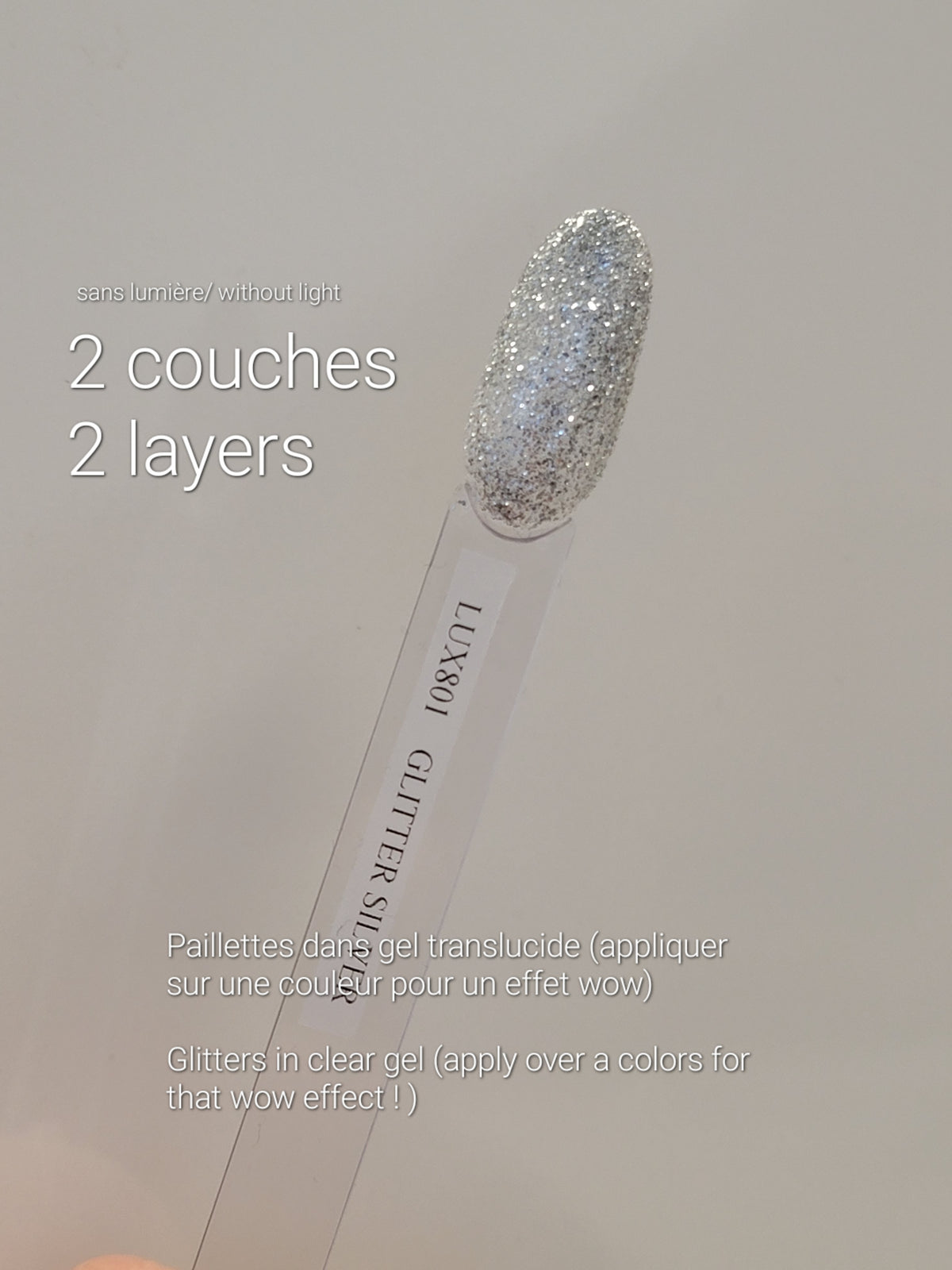 LUXIO SILVER | SILVER COLOR UV/LED GEL POLISH - AKZENTZ